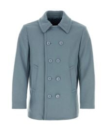 Etro Powder Blue Wool Blend Coat italist at Italist